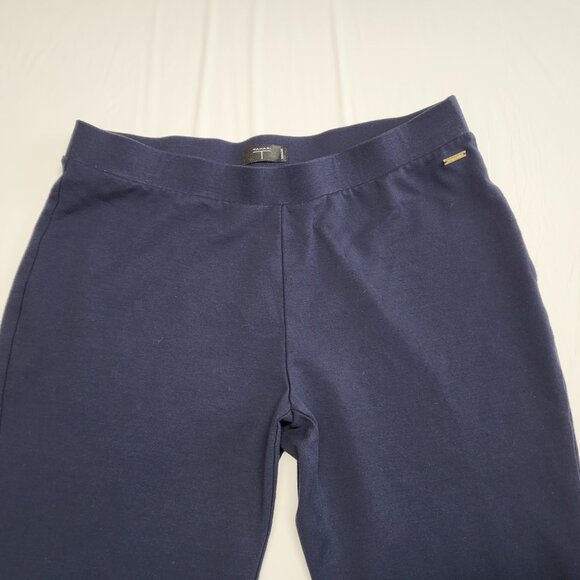 Tahari Womens Leggings Pants 1X Pull On Elastic Waist Stretch Navy Blue - Picture 2 of 16
